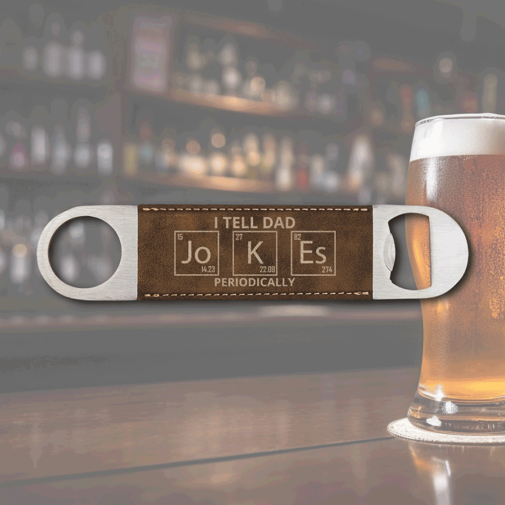 dad, bottle opener, fathers day, leather