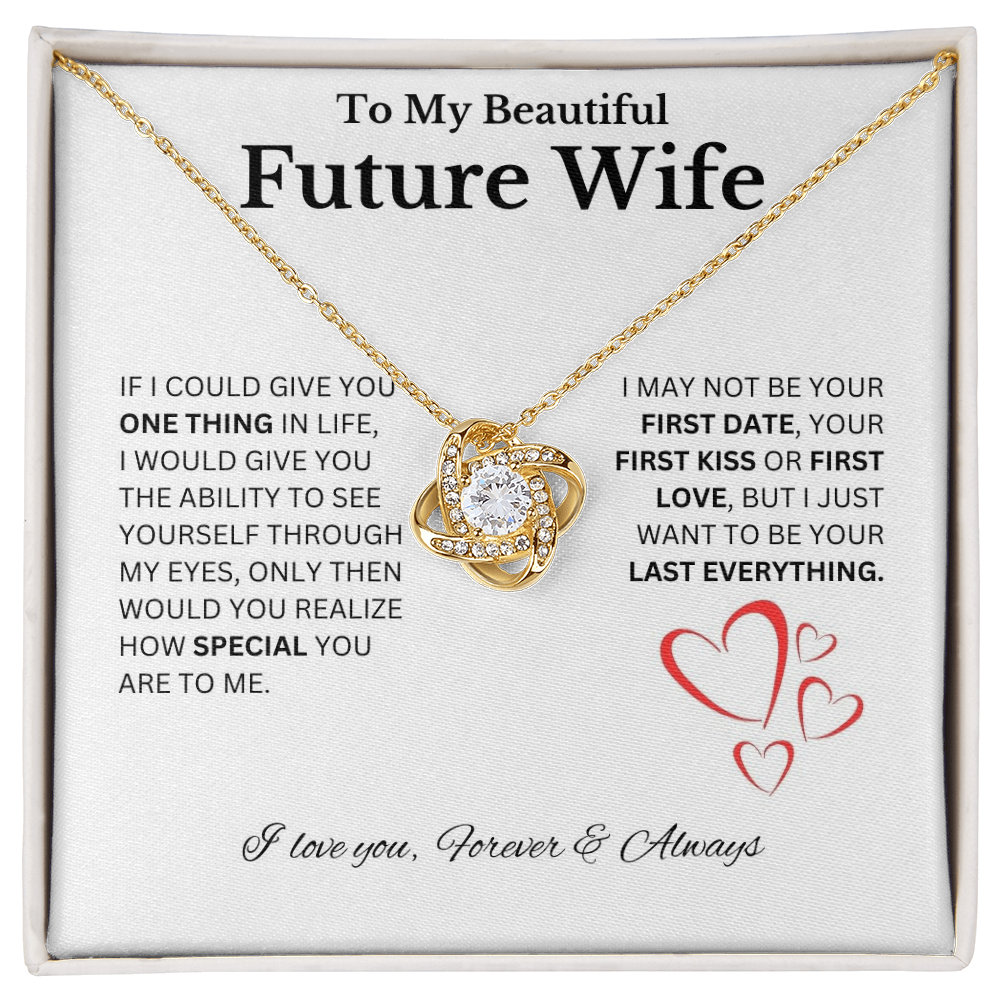 Soulmate, Necklace, Love knot, gift, mothers day, wife, heart, love, future wife, fiance