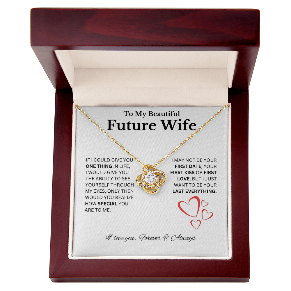 Soulmate, Necklace, Love knot, gift, mothers day, wife, heart, love, future wife, fiance