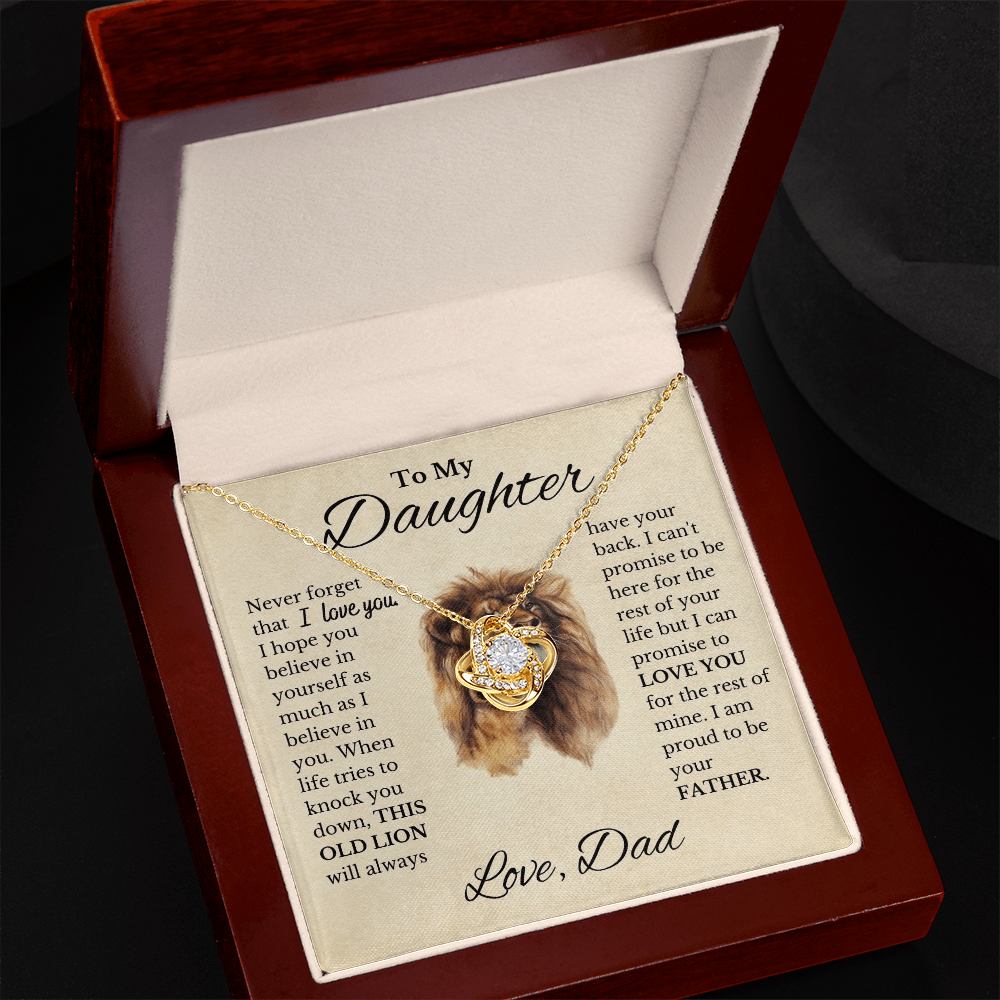 Daughter - Love Knot Necklace