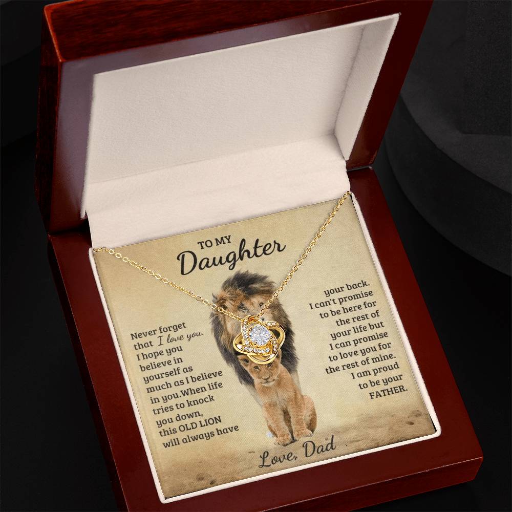 Daughter - Love Knot Necklace