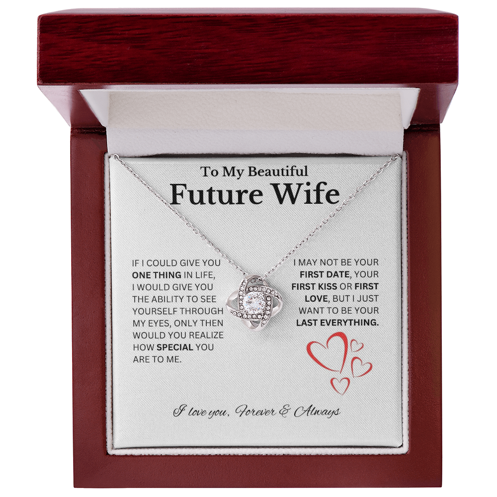 Soulmate, Necklace, Love knot, gift, mothers day, wife, heart, love, future wife, fiance