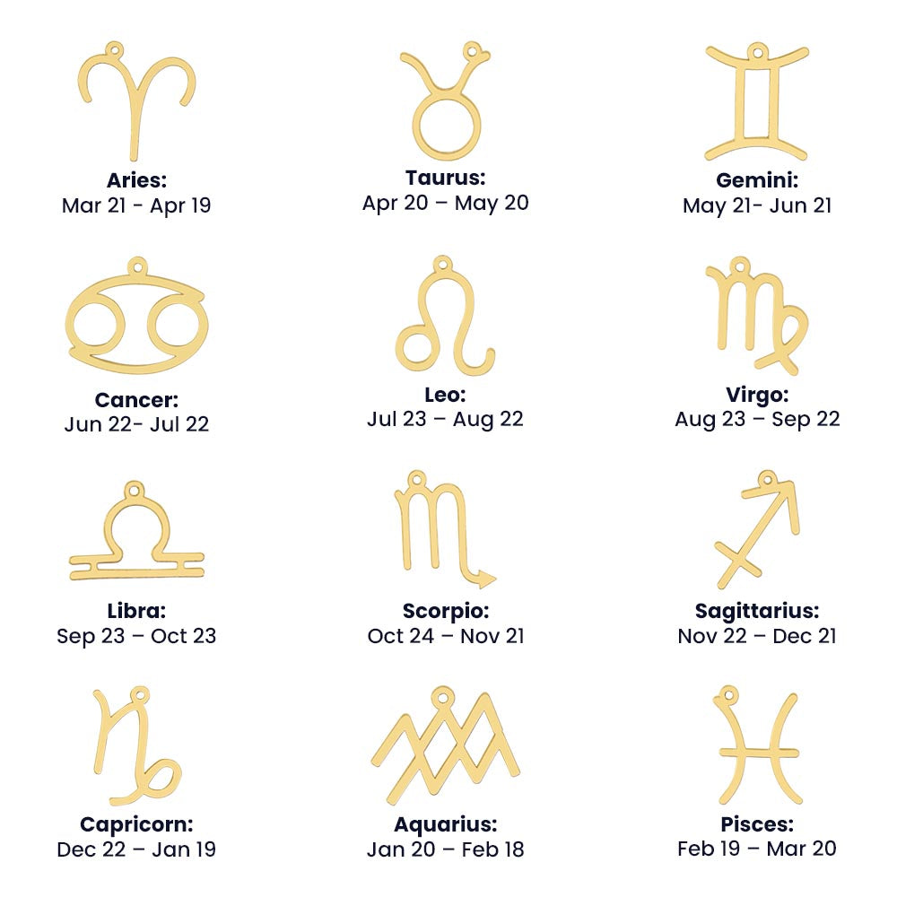 To My Daughter - Zodiac Sign Necklace