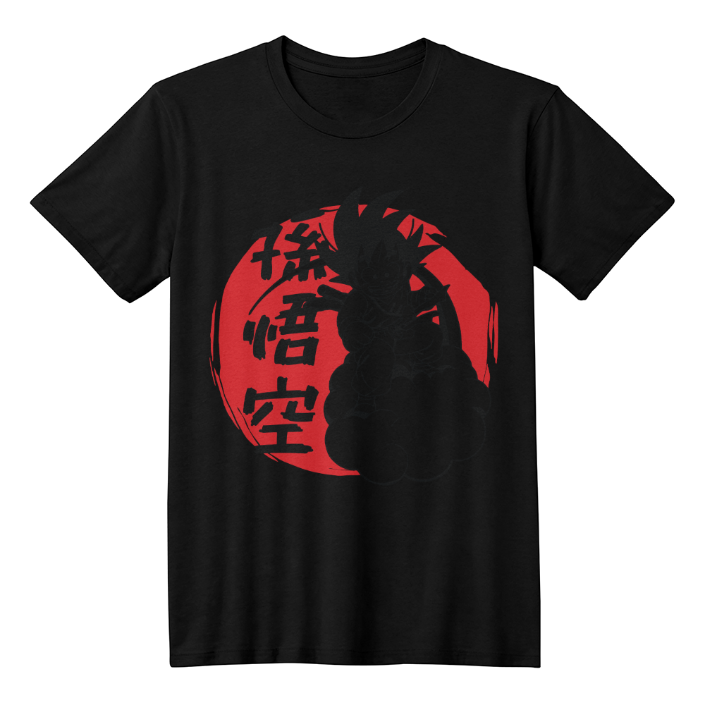 Goku Riding Flying Nimbus Graphic Tee