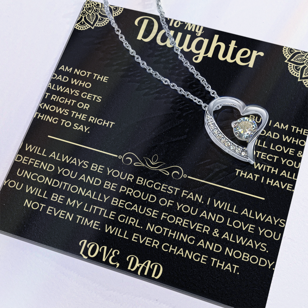 To My Daughter - Forever Love Necklace