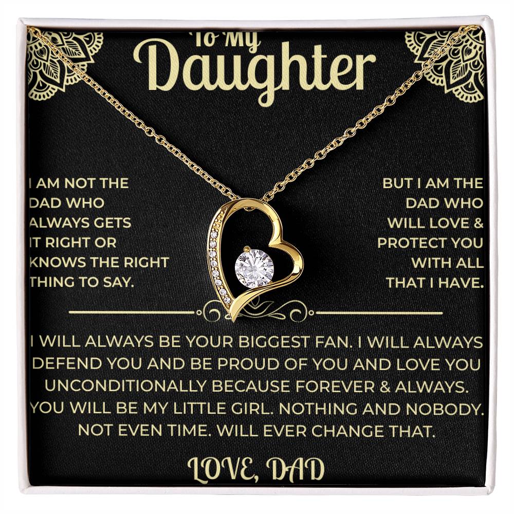 To My Daughter - Forever Love Necklace