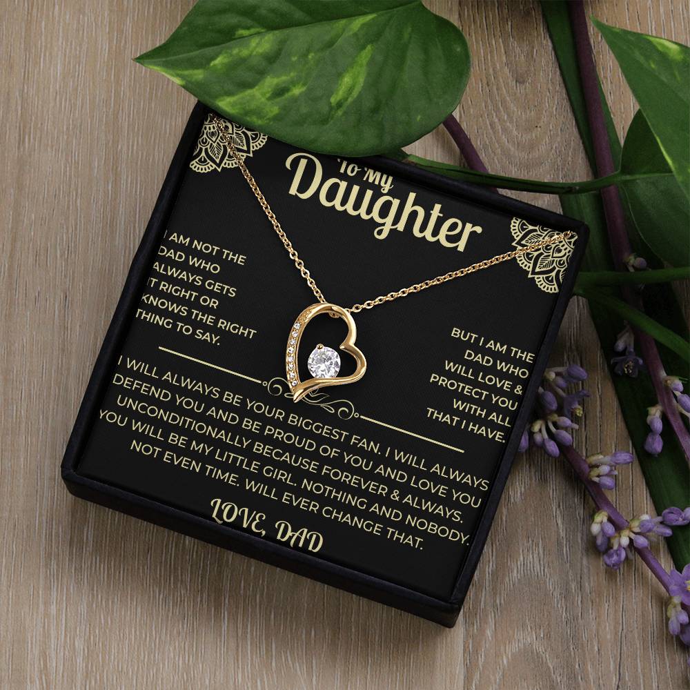 To My Daughter - Forever Love Necklace