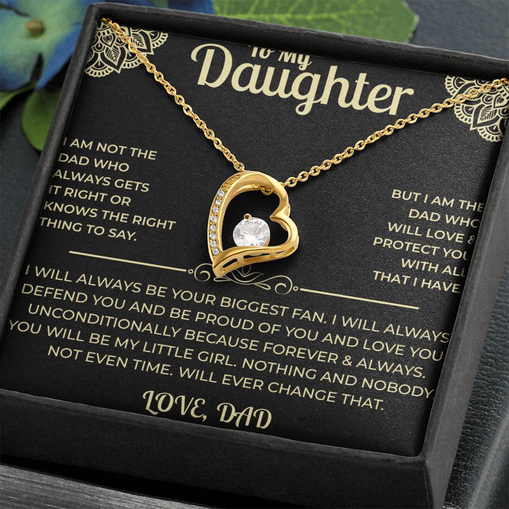 To My Daughter - Forever Love Necklace
