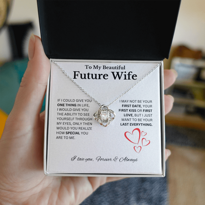 Soulmate, Necklace, Love knot, gift, mothers day, wife, heart, love, future wife, fiance
