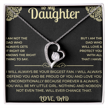 To My Daughter - Forever Love Necklace