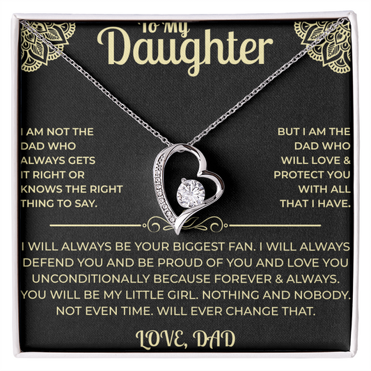 To My Daughter - Forever Love Necklace