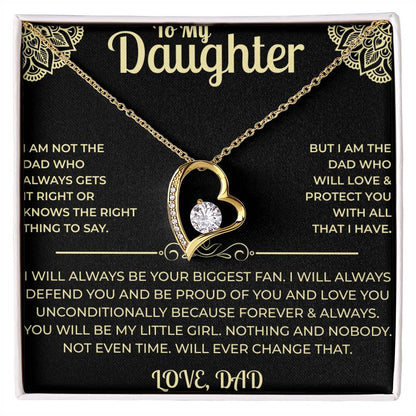 To My Daughter - Forever Love Necklace